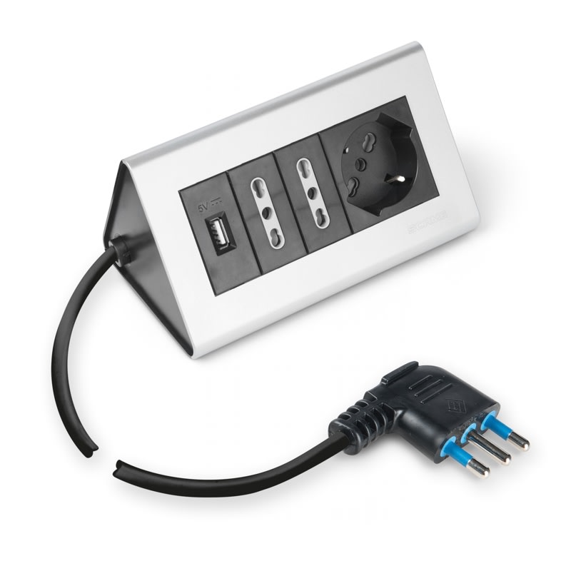 SCAME PARRE SPA - SCA160.5016 MULTIPRESA DA SCRIVANIA