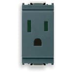VIMAR SPA - VIW16242 PRESA SICURY 2P+T 15A USA+SASO GRIGIO