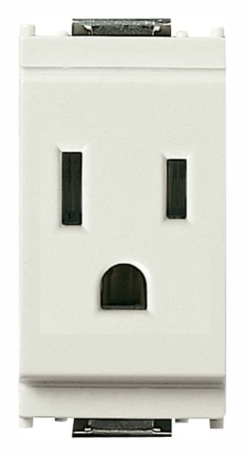 VIMAR SPA - VIW16245.B PRESA 2P+T 15A USA+SASO BIANCO