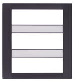 VIMAR SPA - VIW16749.16 PLACCA CLASSICA 18M NERO