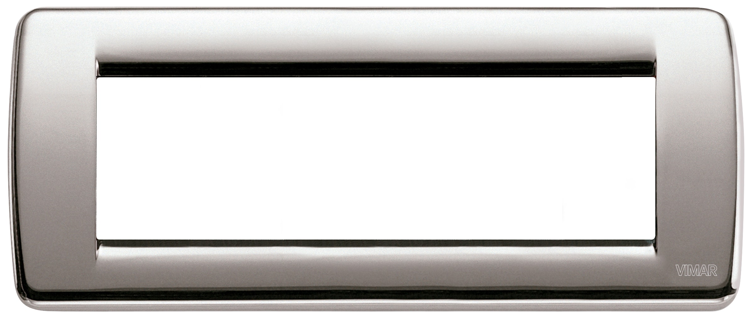 VIMAR SPA - VIW16756.34 PLACCA RONDO 6M NICHEL SPAZZOLATO