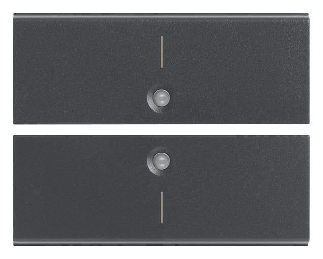 VIMAR SPA - VIW16842.1 Due mezzi tasti 2M simbolo I grigio