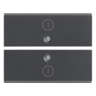 VIMAR SPA - VIW16842.2 Due mezzi tasti 2M simbolo I O grigio