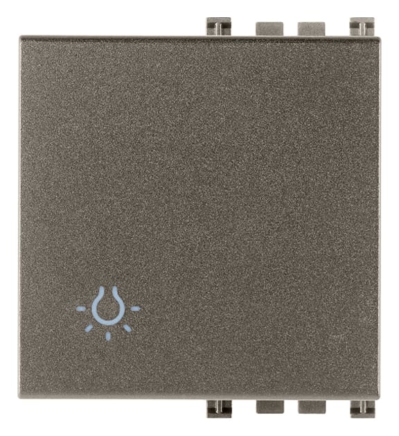 VIMAR SPA - VIW19022.L.M TASTO 2M SIMBOLO LUCE METAL