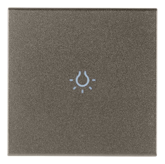 VIMAR SPA - VIW19132.L.M TASTO 2M SIMBOLO LUCE ASSIALE METAL