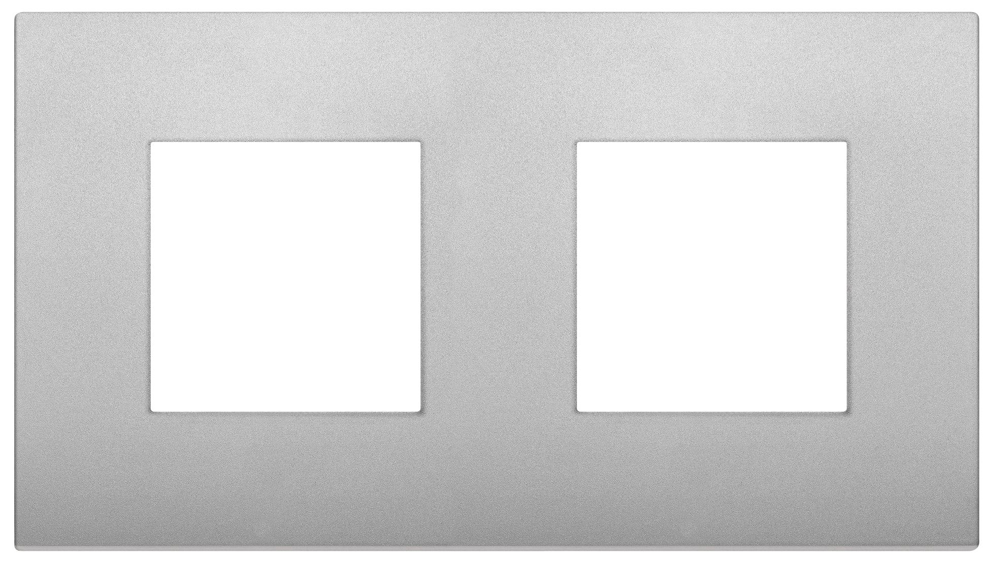 VIMAR SPA - VIW19643.79 PLACCA 4M (2+2)INT71 CL SILVER MATT