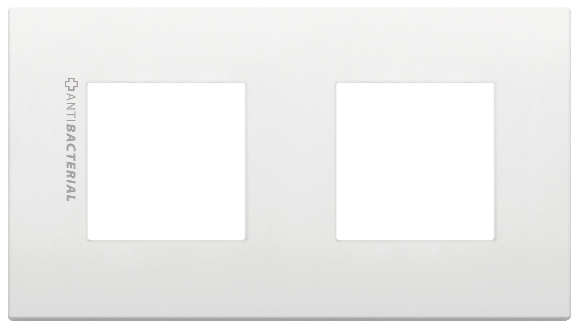 VIMAR SPA - VIW19643.AB.74 PLACCA 4M (2+2)INT71 CL ANTIBATT. BIANCO