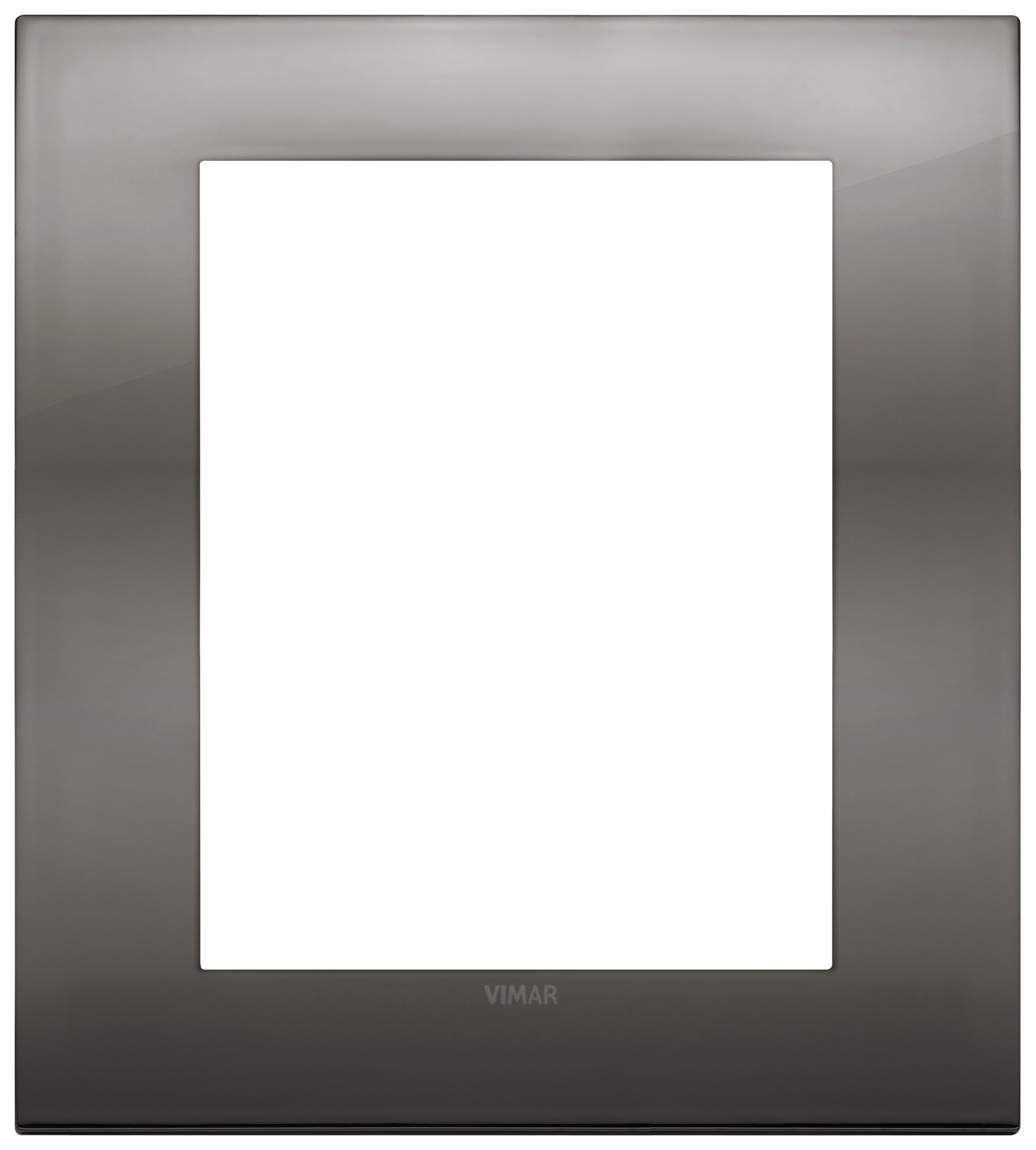 VIMAR SPA - VIW19668.09 PLACCA CLASSIC 8M CROMO NERO