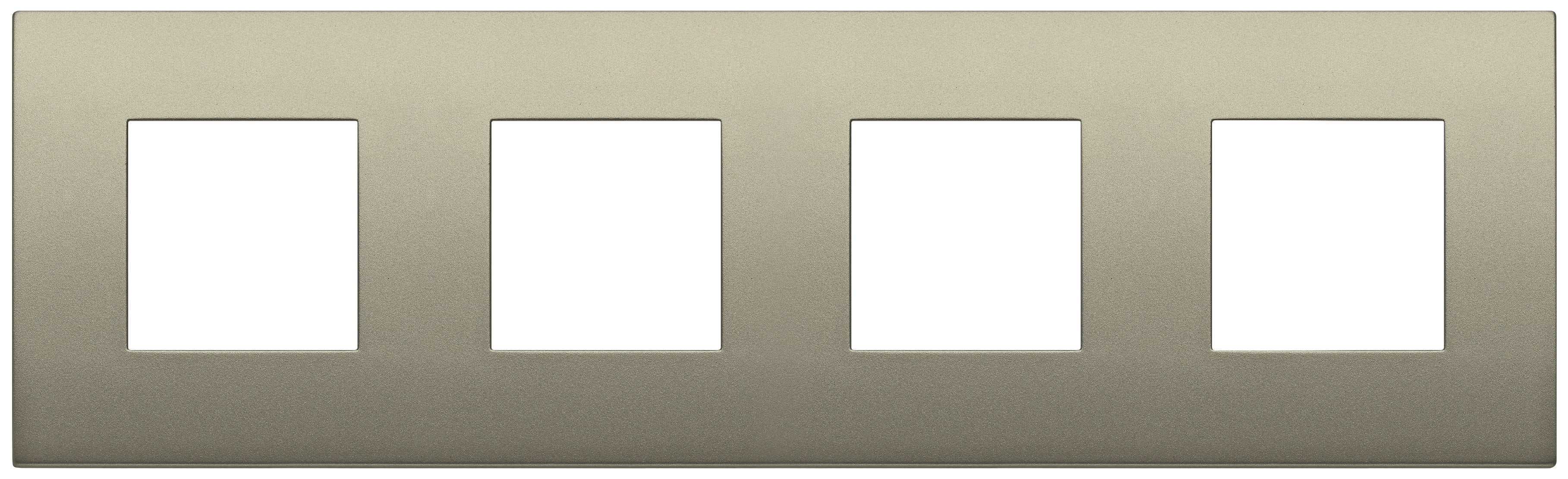 VIMAR SPA - VIW19669.13 PLACCA 8M (2+2+2+2)INT71 CL CHAMPAG MATT