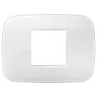 VIMAR SPA - VIW19682.B66 PLACCA ROUND2MC REFLEX GHIACCIO TOT.LOOK