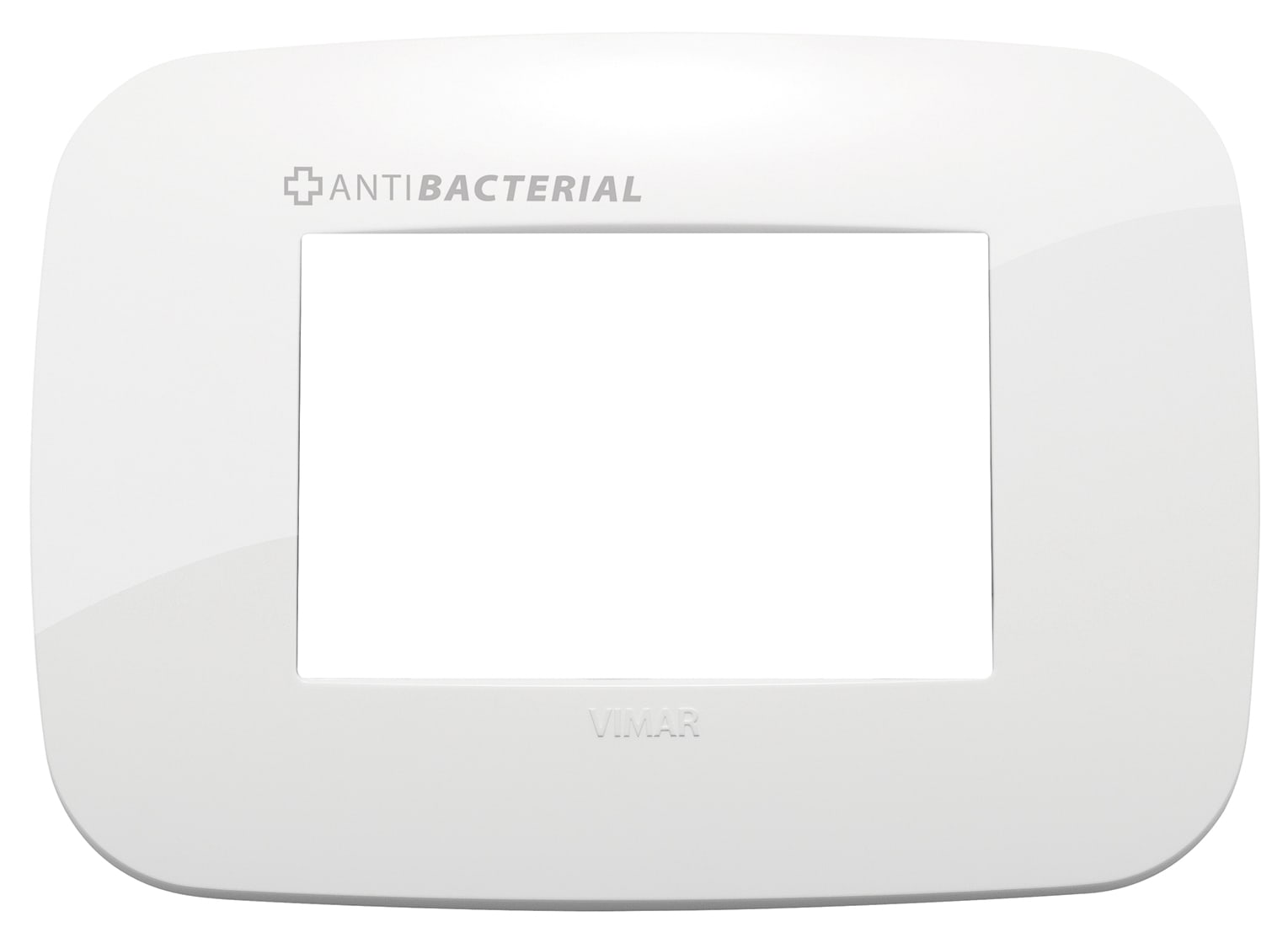 VIMAR SPA - VIW19683.AB.84 PLACCA ROUND 3M ANTIBATTERICO BIANCO