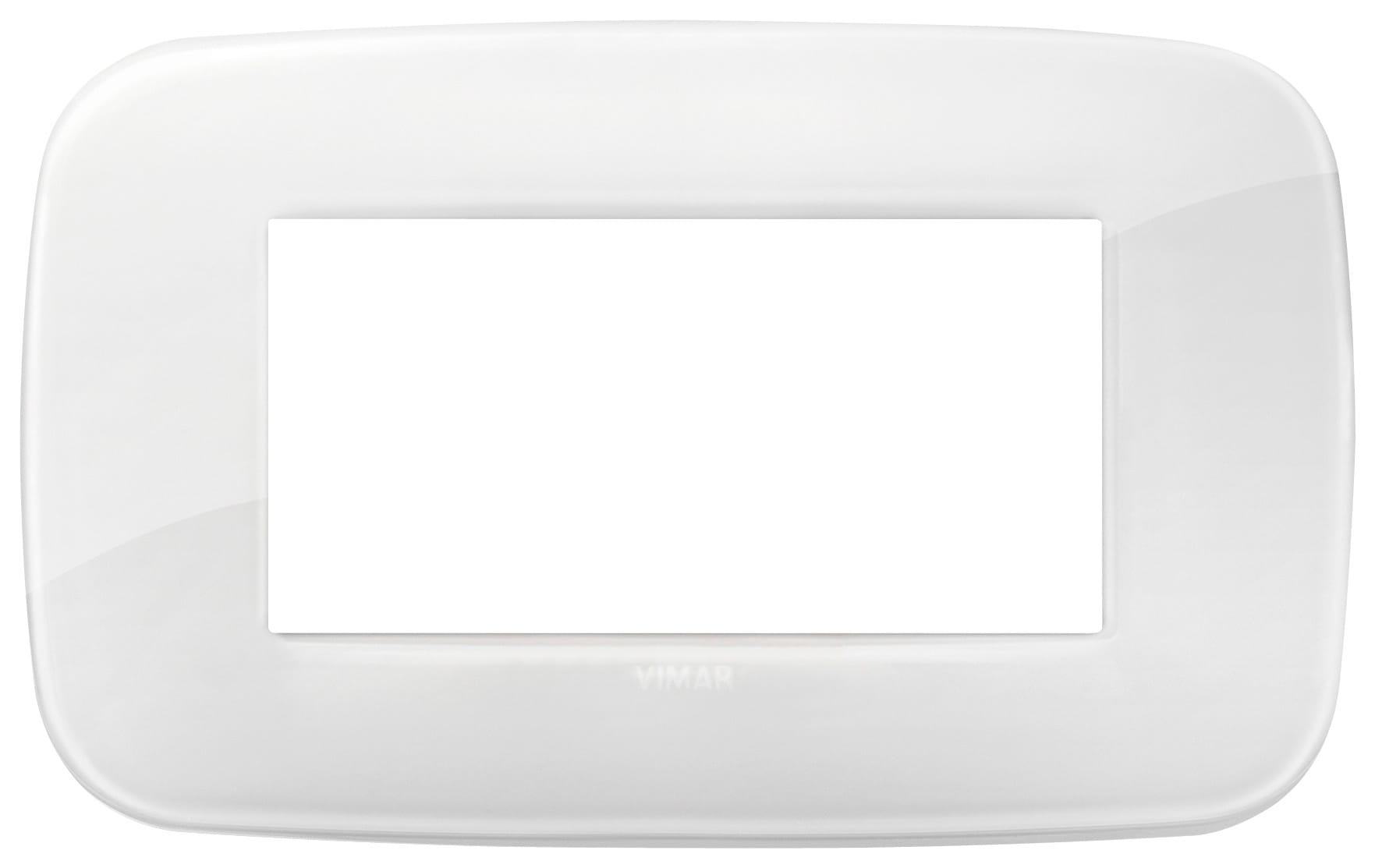 VIMAR SPA - VIW19684.B66 PLACCA ROUND 4M REFLEX GHIACCIO TOT.LOOK