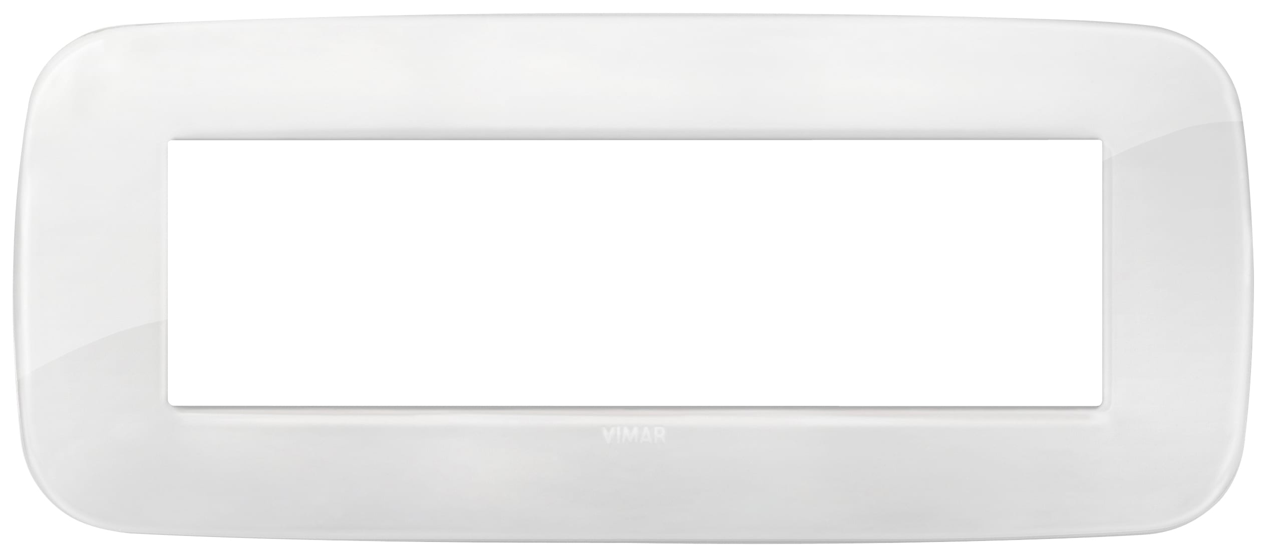 VIMAR SPA - VIW19687.B66 PLACCA ROUND 7M REFLEX GHIACCIO TOT.LOOK