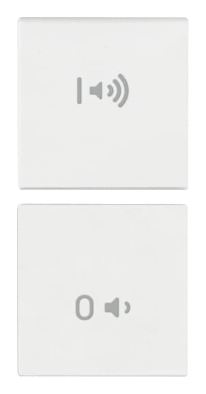 VIMAR SPA - VIW19751.4.B DUE MEZZI TASTI 1M ON/OFF VOLUME BIANCO