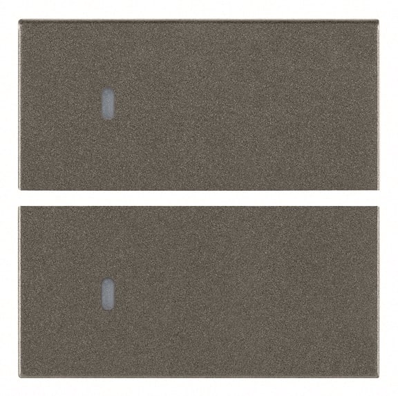 VIMAR SPA - VIW19752.M DUE MEZZI TASTI 2M NEUTRO PERS. METAL