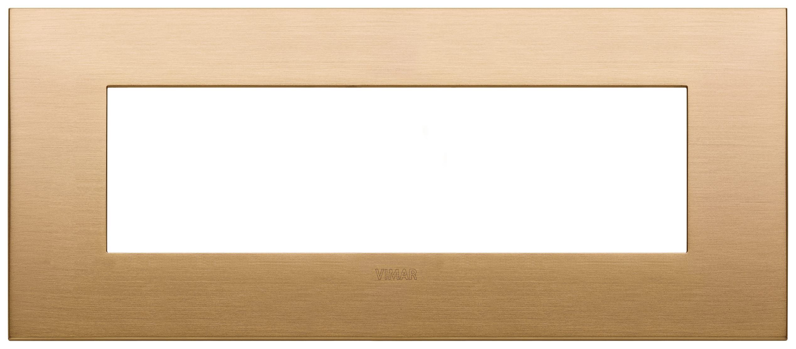 VIMAR SPA - VIW19957.12.01 PLACCA FIT 7M OTTONE SPAZZOLATO