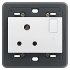 VIMAR SPA - VIW20215.L.B PRESA 2P+T 5A INGLESE INTER.+SPIA BIANCO