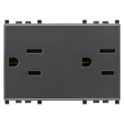 VIMAR SPA - VIW20243 2 PRESE SICURY 2P+T 15A USA+SASO GRIGIO