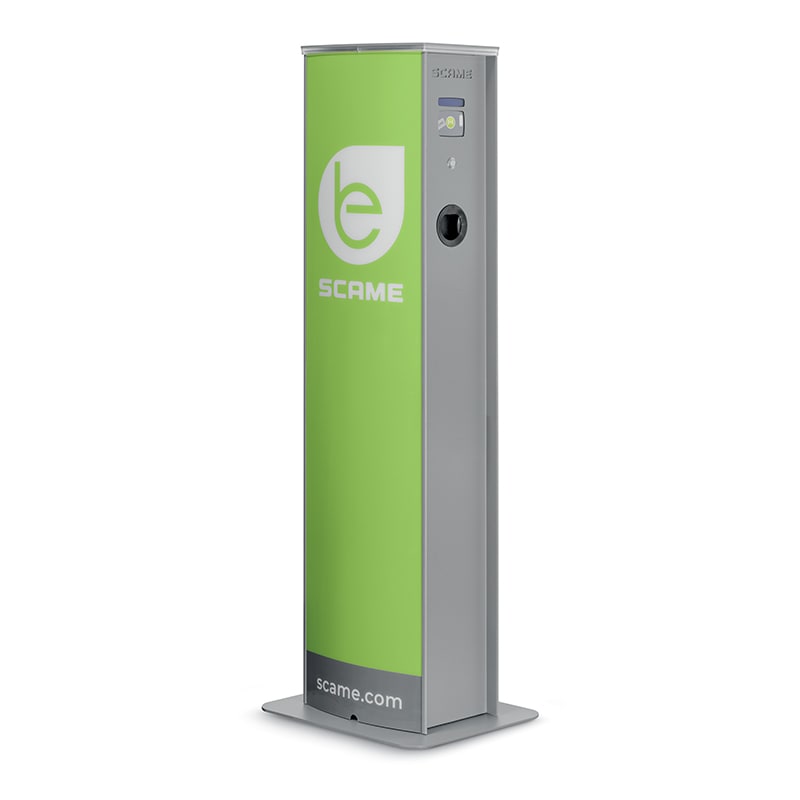 SCAME PARRE SPA - SCA204.CA21B-T2T2M COLONNINA CA 2 PRESE C/BLOCCO T2 7,4KW