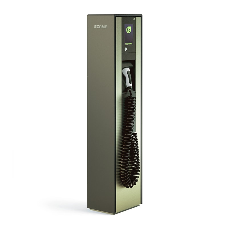 SCAME PARRE SPA - SCA205.B52-UU COLONNINA BE-B 2 CONNET.T2 22kW LCD NET