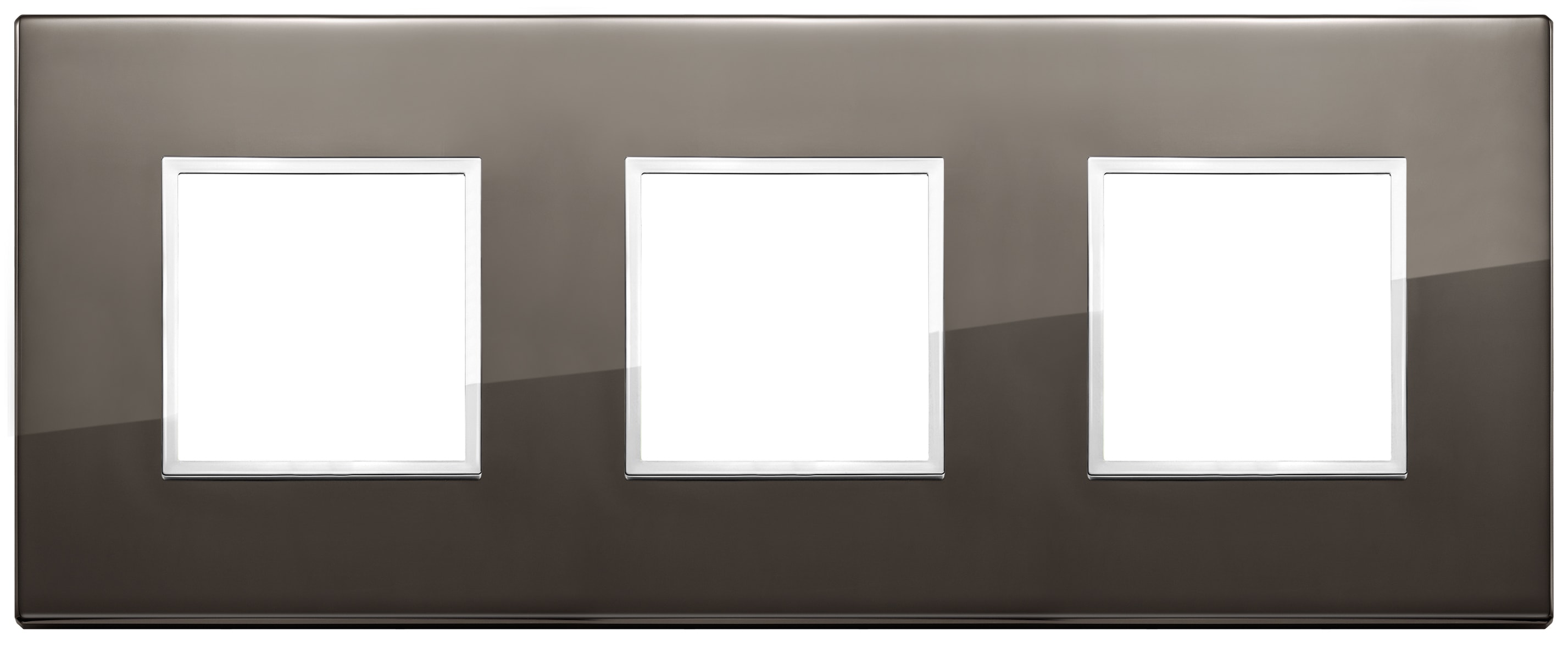 VIMAR SPA - VIW21644.06 Placca 6M (2+2+2) int71 nero zaffiro