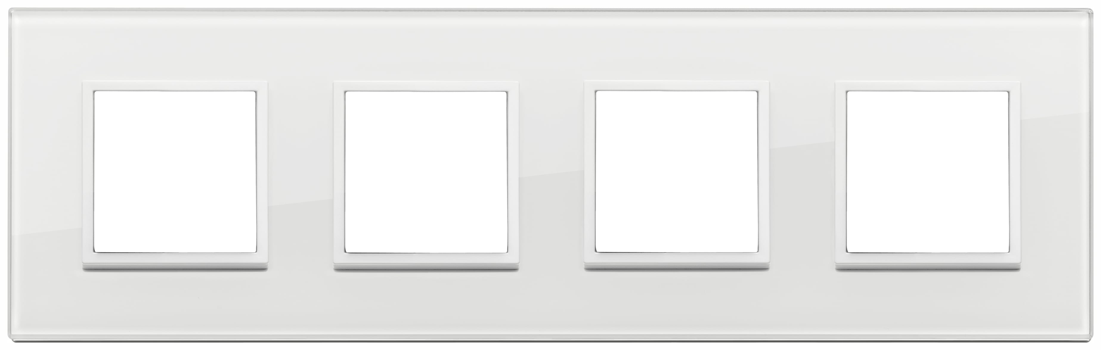 VIMAR SPA - VIW21669.87 PLACCA 8M (2+2+2+2)INT71 BIANCO TOT DIAM