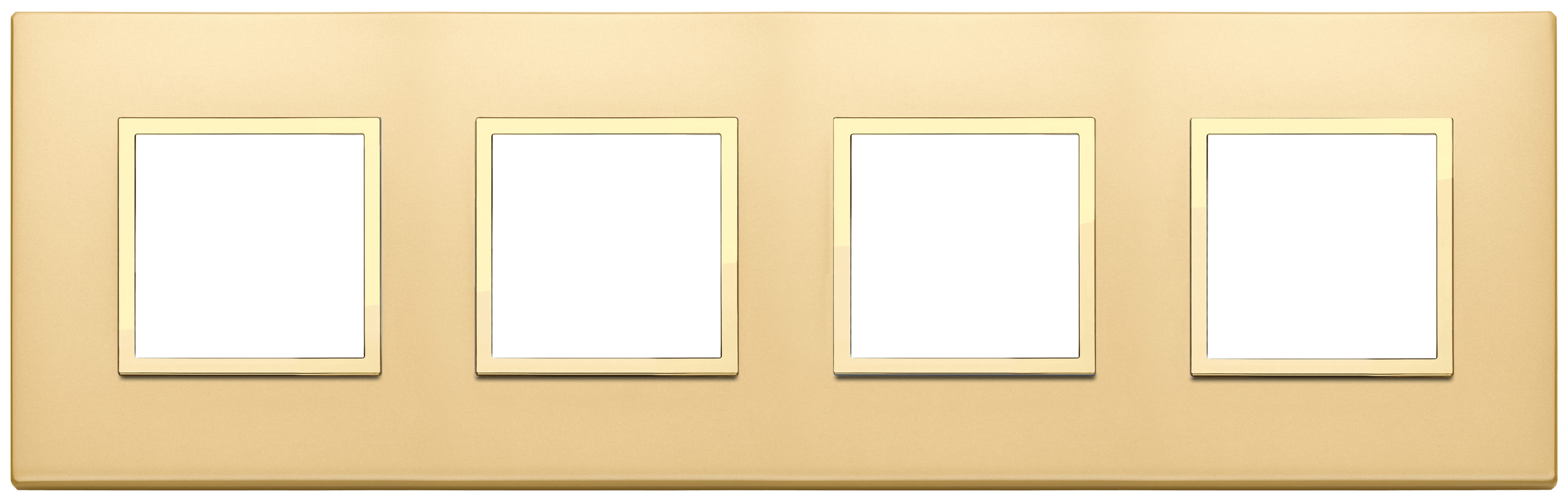 VIMAR SPA - VIW21669.G10 PLACCA 8M(2+2+2+2)I71 ORO TOTALE SATINAT