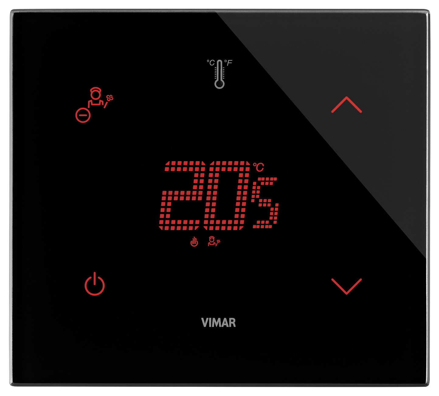 VIMAR SPA - VIW21814.H.76 TERMOSTATO KNX HOTEL 2M NERO DIAMANTE