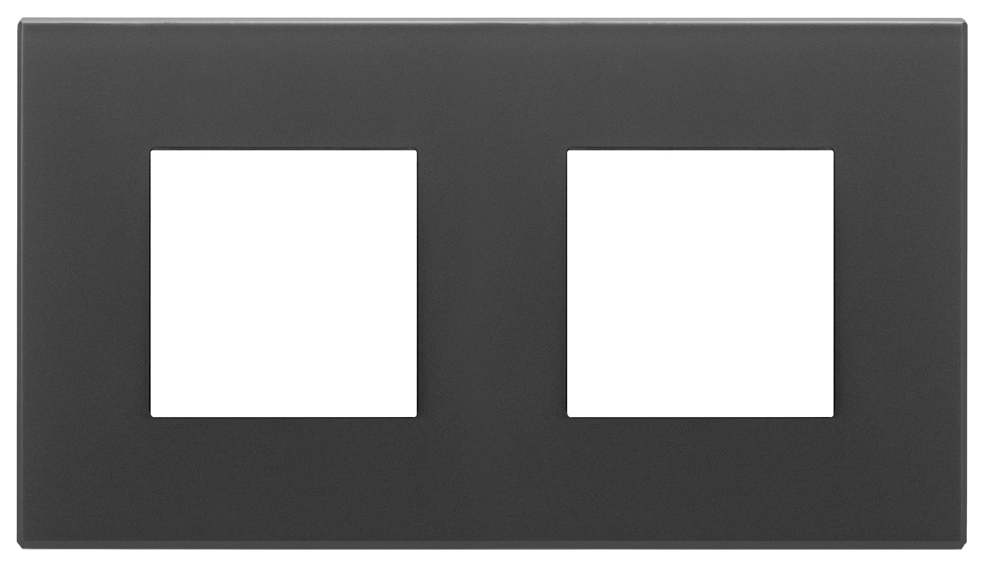 VIMAR SPA - VIW22643.73 PLACCA 4M (2+2)INT71 NERO SATINATO