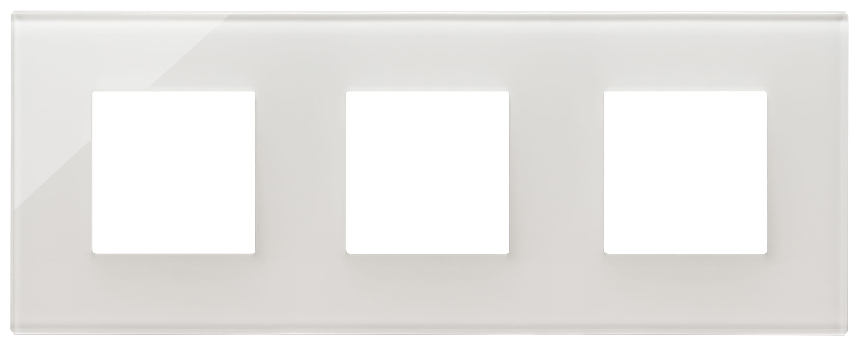 VIMAR SPA - VIW22644.71 PLACCA 6M (2+2+2) INT71 BIANCO LATTE