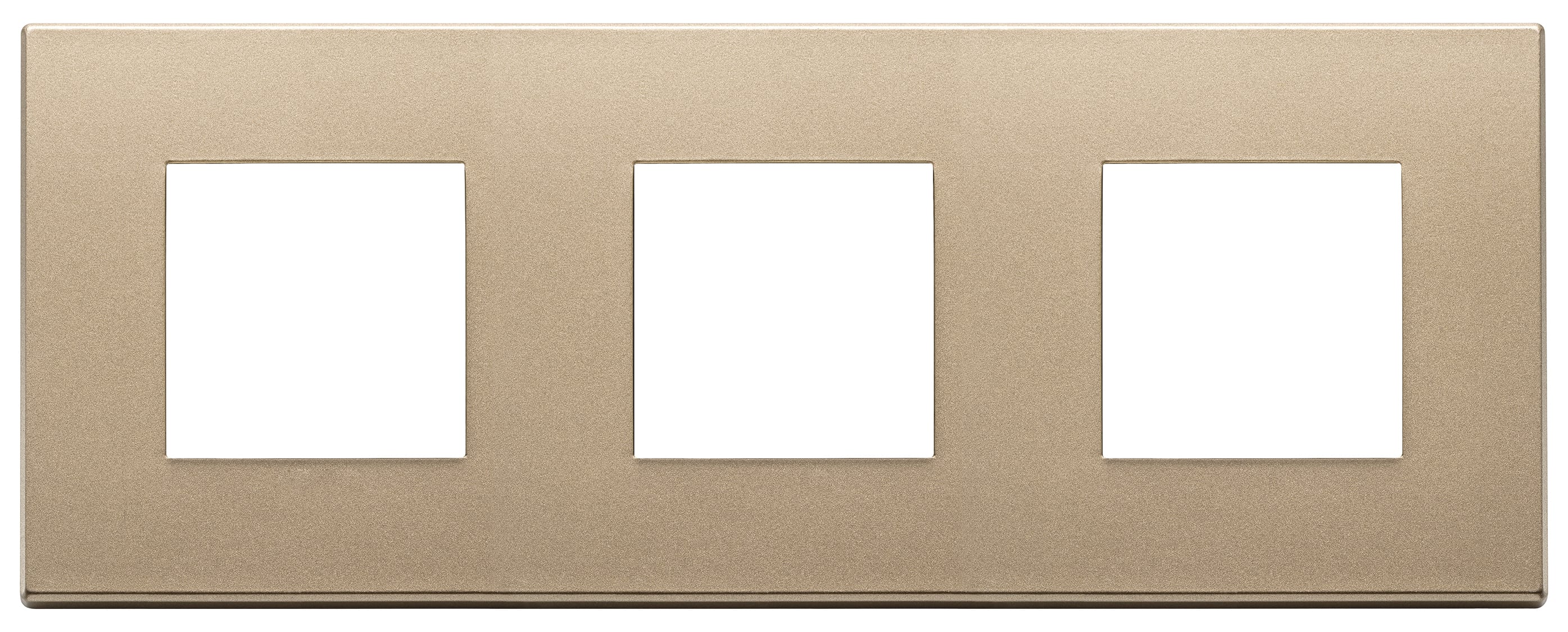 VIMAR SPA - VIW22644.88 PLACCA 6M (2+2+2) INT71 ORO SATINATO