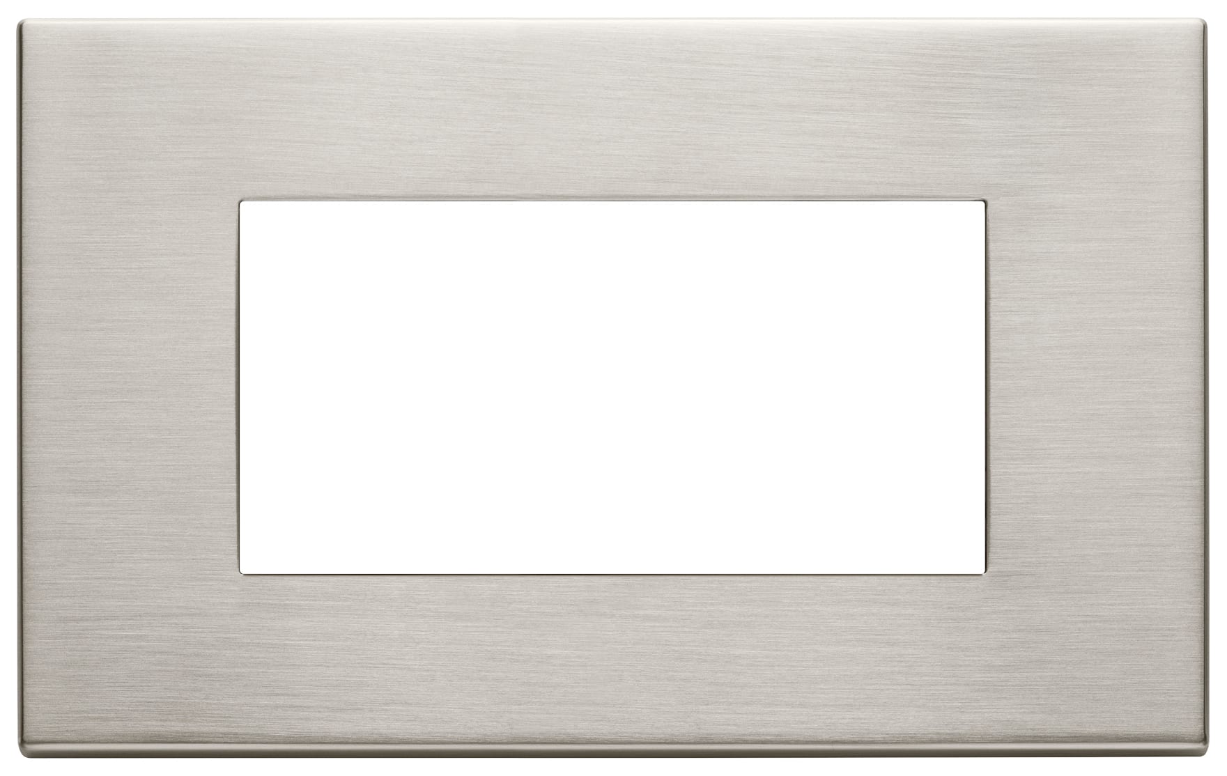 VIMAR SPA - VIW22654.11 PLACCA 4M NICHEL SPAZZOLATO