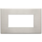 VIMAR SPA - VIW22654.11 PLACCA 4M NICHEL SPAZZOLATO