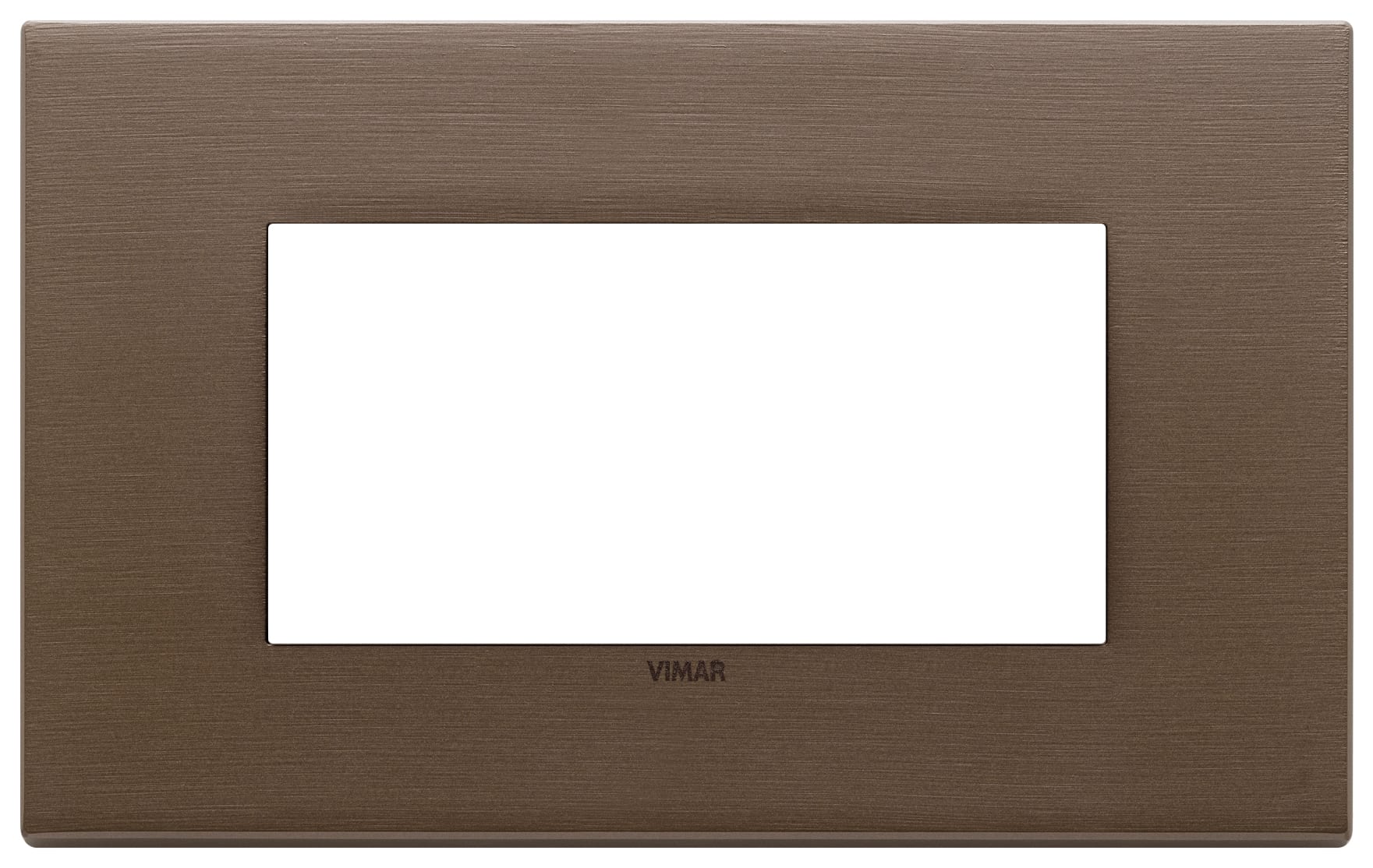 VIMAR SPA - VIW22654.12 PLACCA 4M BRONZO SCURO SPAZZOLATO