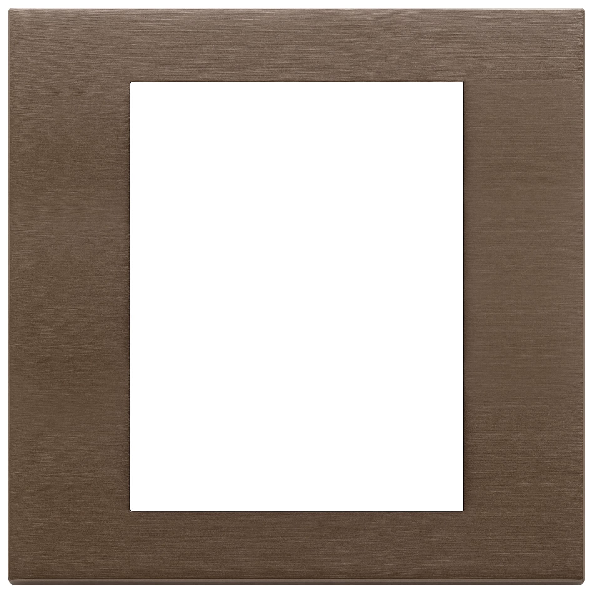 VIMAR SPA - VIW22668.12 PLACCA 8M BRONZO SCURO SPAZZOLATO