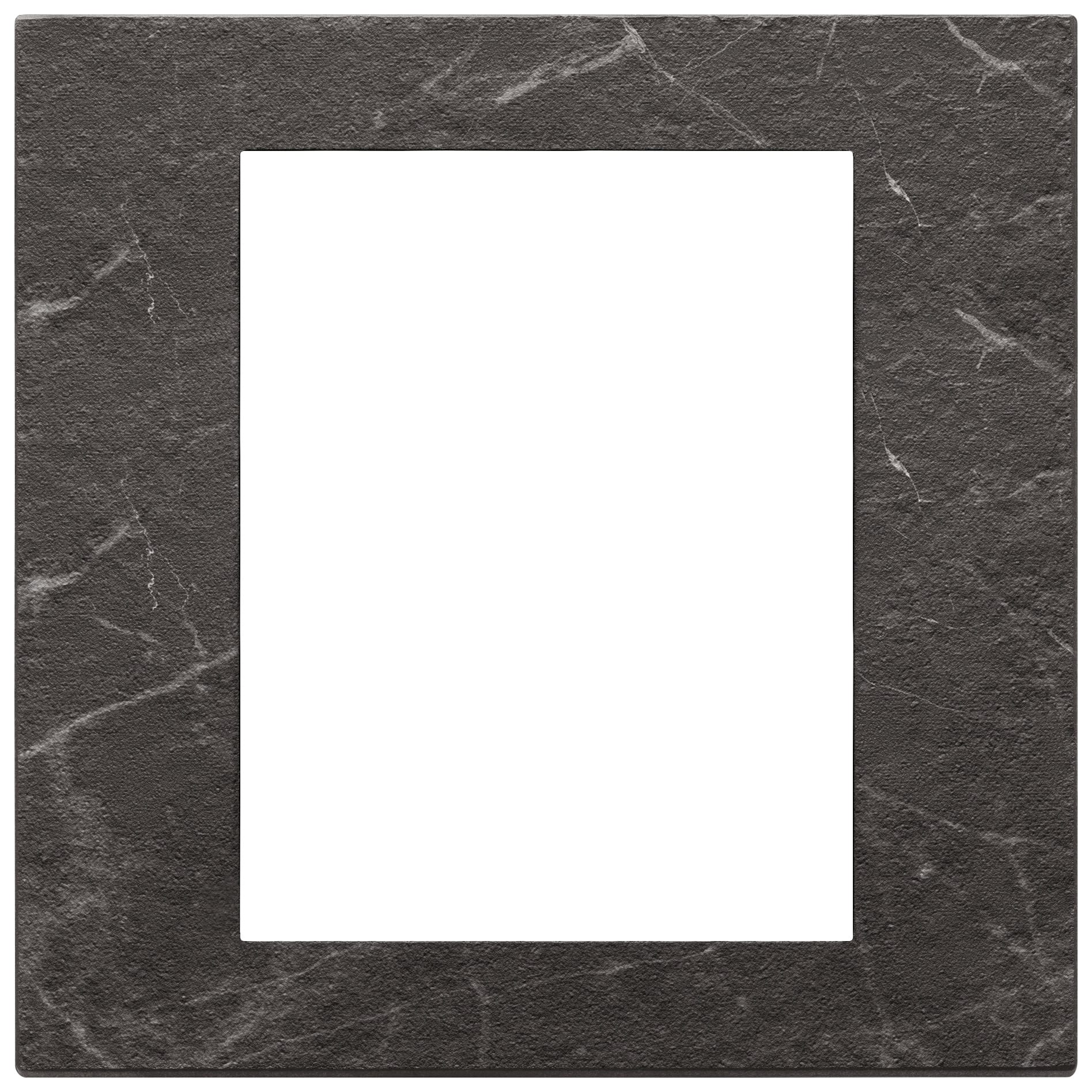 VIMAR SPA - VIW22668.53 PLACCA 8M NERO MARQUINA