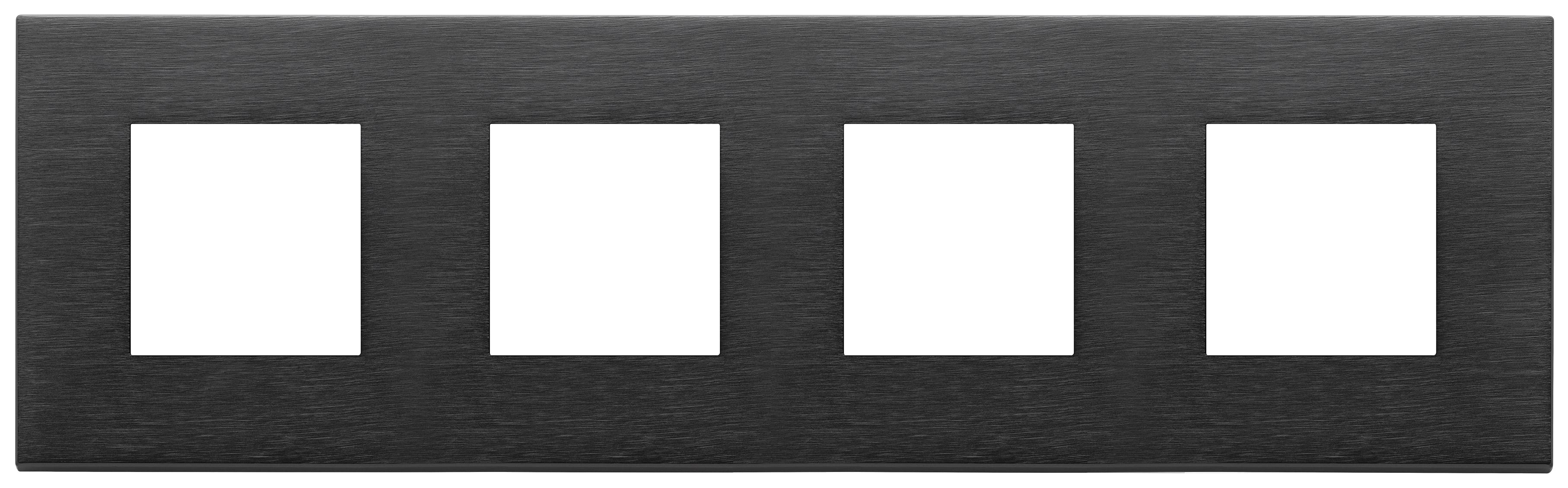 VIMAR SPA - VIW22669.13 PLACCA 8M (2+2+2+2)INT71 NERO SPAZZOLATO