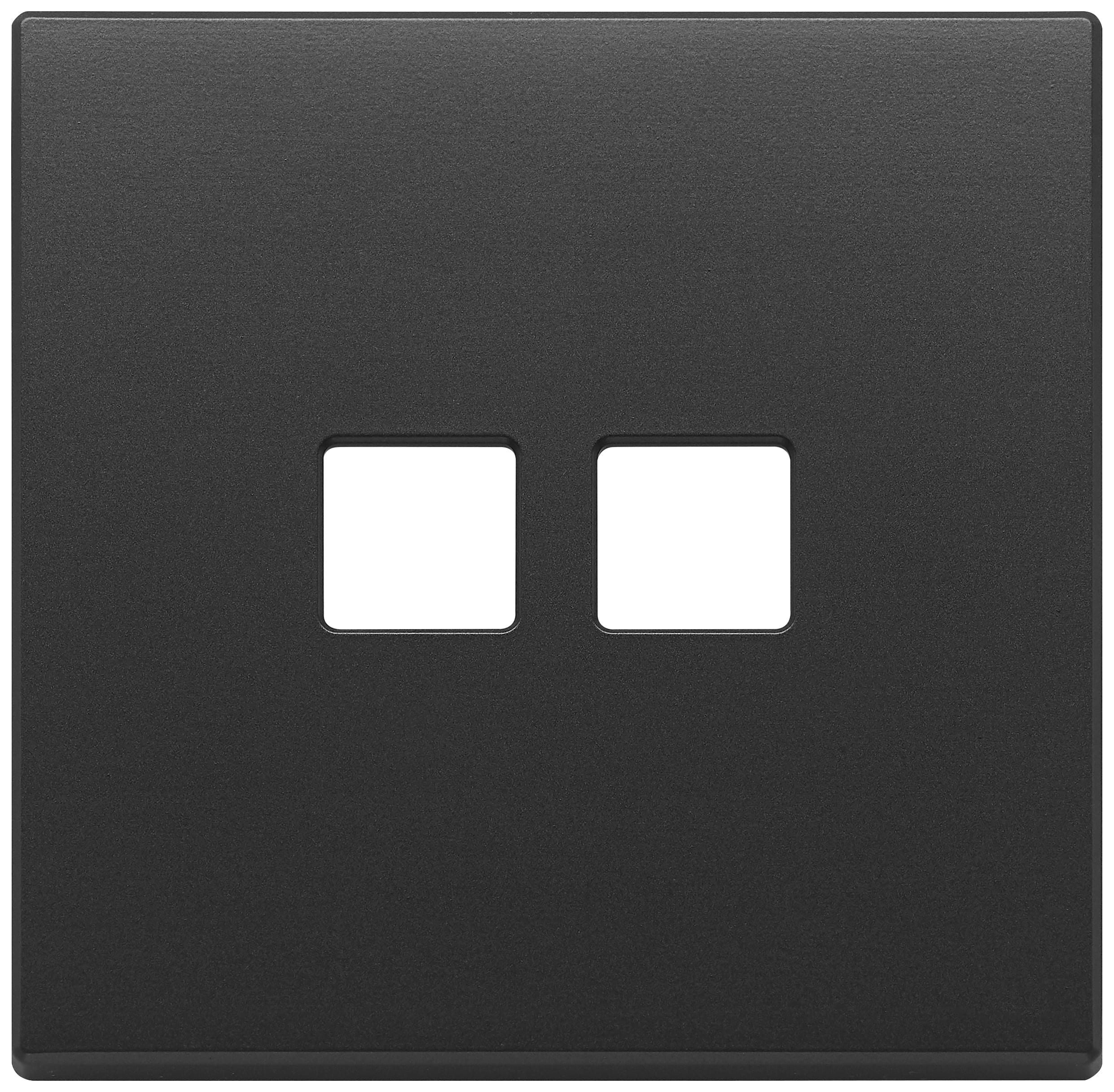 VIMAR SPA - VIW22682.2.03 PLACCA 2MX2 FLAT GRIGIO ANTRACITE