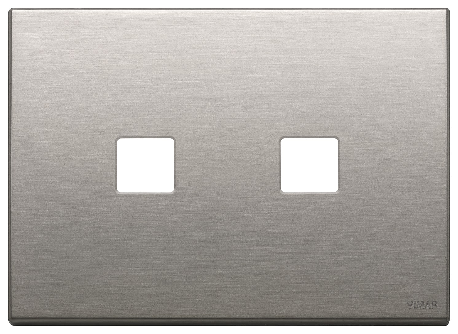 VIMAR SPA - VIW22683.2.11 PLACCA 3MX2 FLAT NICHEL SPAZZOLATO