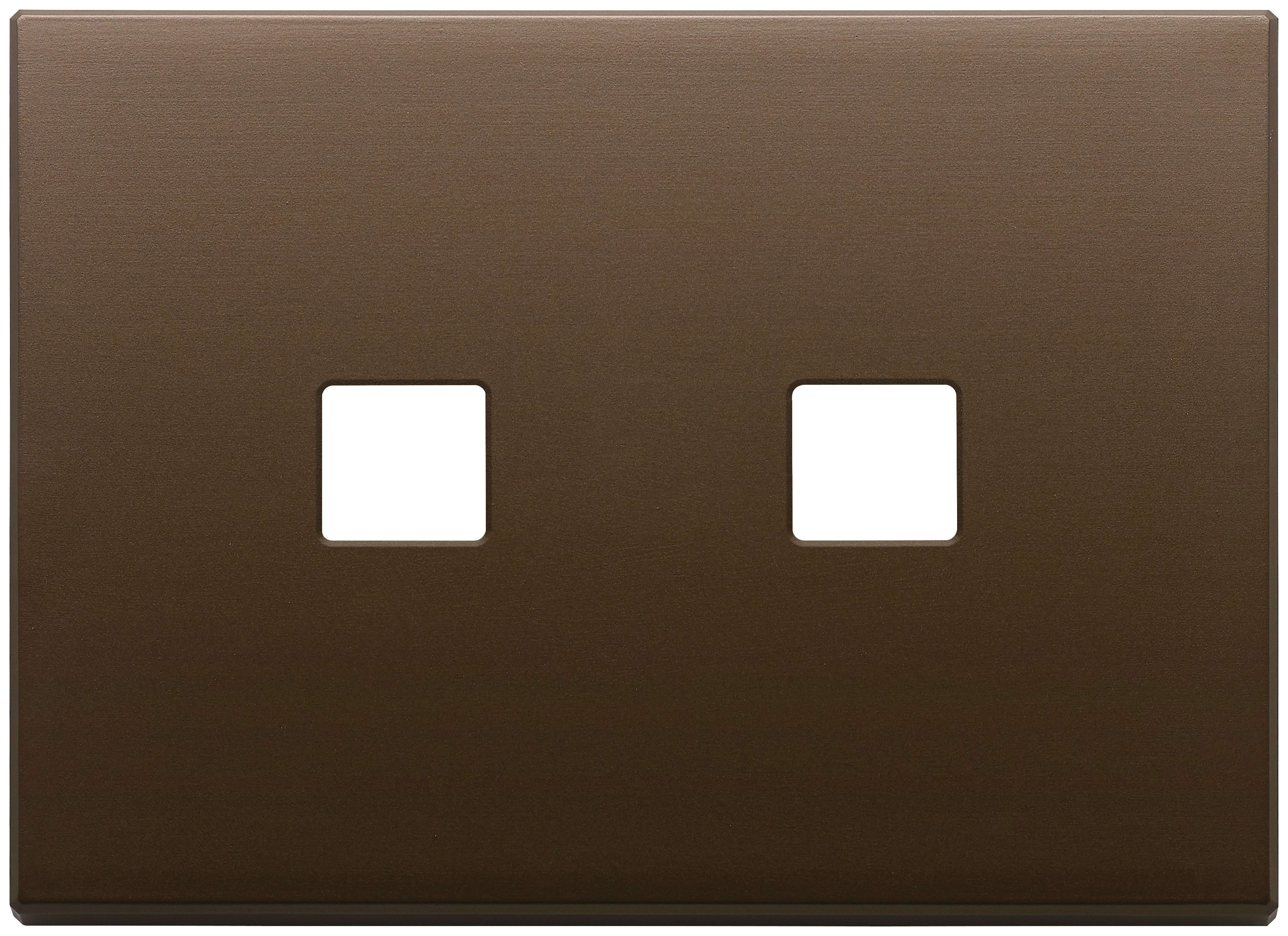 VIMAR SPA - VIW22683.2.12 PLACCA 3MX2 FLAT BRONZO SCURO SPAZZ.