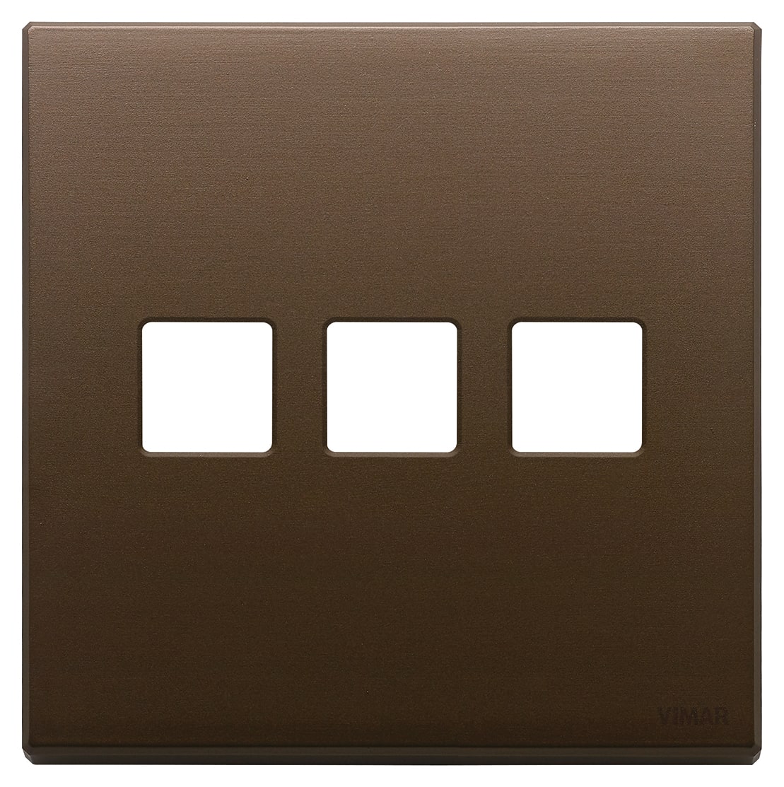 VIMAR SPA - VIW22685.3.12 PLACCA 3MX3 BS FLAT BRONZO SCURO SPAZZ.