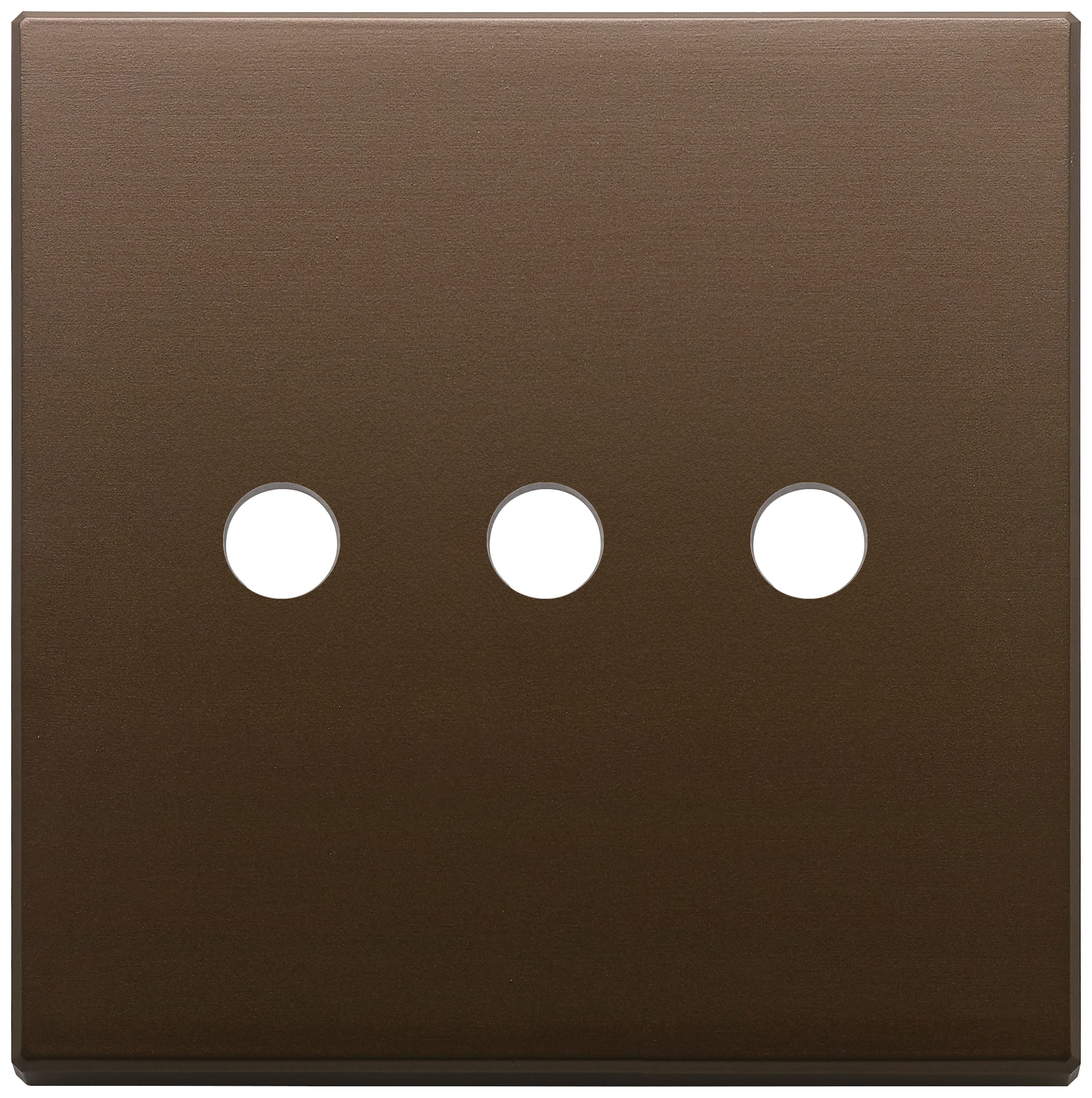 VIMAR SPA - VIW22685.RN.3.12 PLACCA 3MX3 BS TONDO BRONZO SCURO SPAZZ.