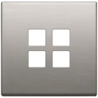 VIMAR SPA - VIW22692.11 PLACCA 2MX4 FLAT NICHEL SPAZZOLATO