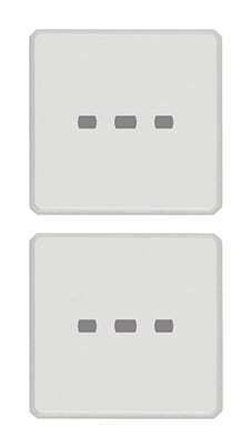 VIMAR SPA - VIW22751.01 DUE TASTI FLAT NEUTRI ILLUM. BIANCO