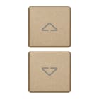 VIMAR SPA - VIW22751.2.88 DUE TASTI FLAT SIMBOLI FRECCE ORO SATIN.