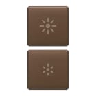 VIMAR SPA - VIW22751.3.12 DUE TASTI FLAT DIMMER BRONZO