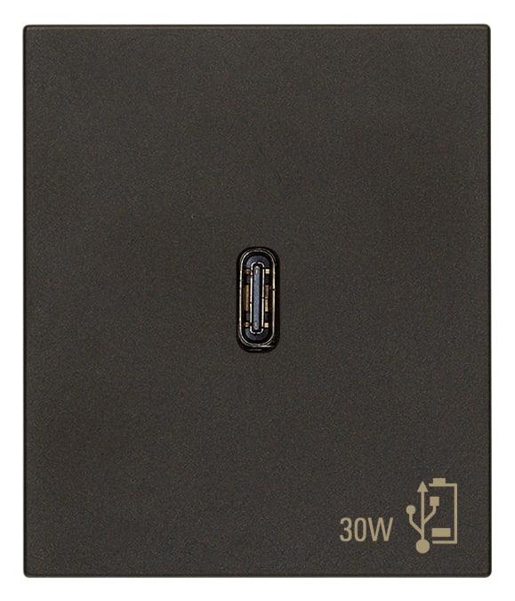 VIMAR SPA - VIW30298.G ALIMENTATORE USB C 30W PD NERO