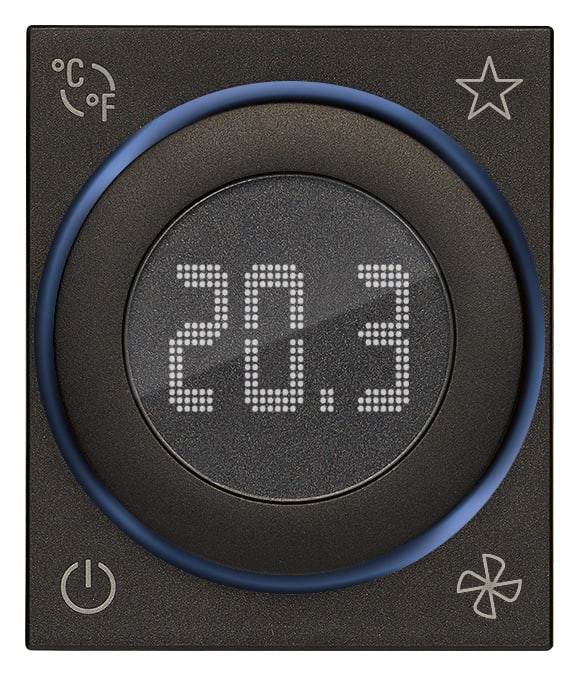 VIMAR SPA - VIW30471.G TERMOSTATO ROTELLA DOMOTICO 2M NERO