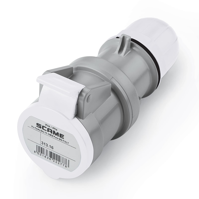 SCAME PARRE SPA - SCA313.16433 PRESA MOBILE 2P+T IP44 16A 12H TST>50V