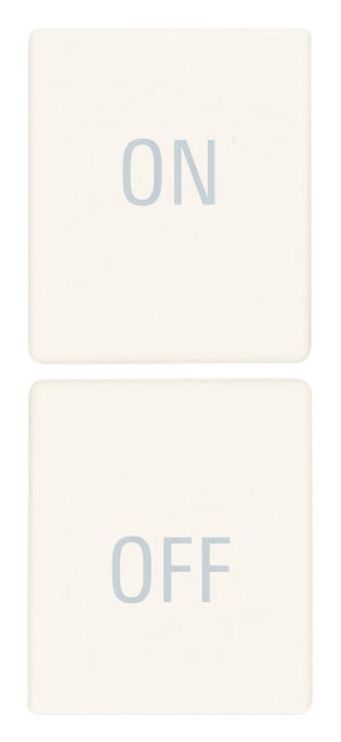 VIMAR SPA - VIW31480.YB DUE MEZZI TASTI 1M SIMBOLI ON/OFF BIANCO